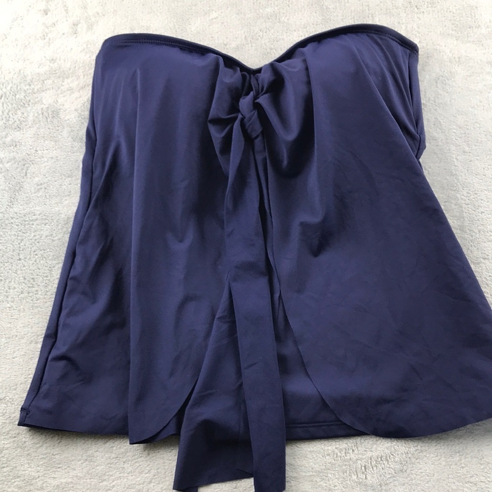 Tommy Bahama  Pearl Sarong Wrap Bandini Top Navy Blue Size XS New